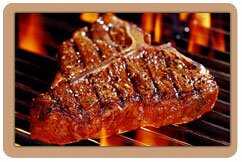 Steak on the grill