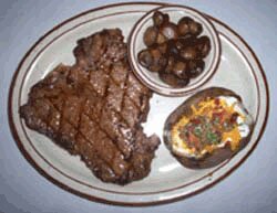 Steak dinner at Texas T-Bone